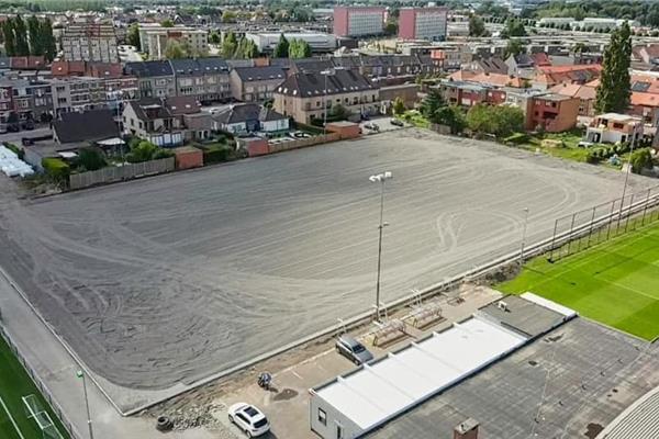 Aanleg kunstgras voetbalveld Jeugdacademie - Sportinfrabouw NV